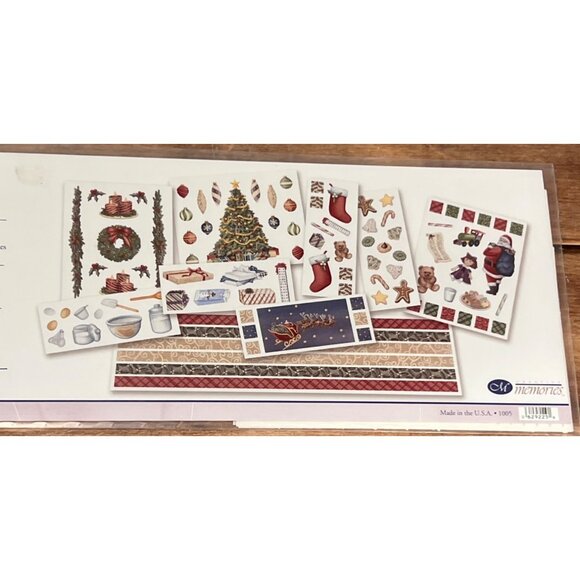 2005 CREATIVE MEMORIES HOLIDAY SPLENDOR STICKERS 06292254 SANTA CHRISTMAS TREE - Picture 1 of 6